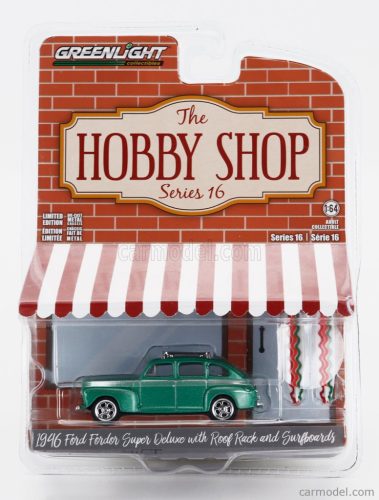 FORD USA  FORDOR SUPER DELUXE WITH SURFBOARD 1946  GREEN