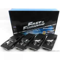   DODGE  SET 4X DOM'S DODGE CHARGER R/T 1970 - FAST & FURIOUS 7