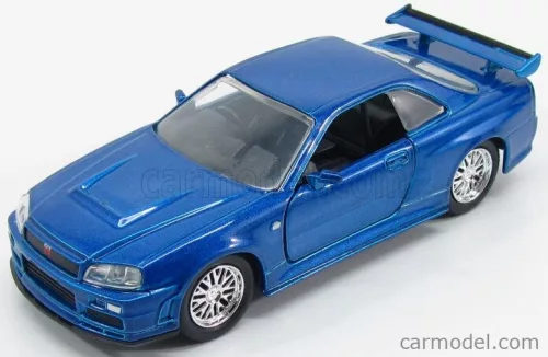 NISSAN  BRIAN'S SKYLINE GT-R (R34) 2007 - PAUL WALKER - FAST & FURIOUS 7  BLUE MET