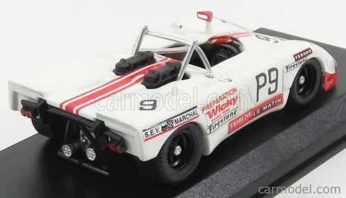 PORSCHE  908/02 FLUNDER N 9 P 10th 1000km NURBURGRING 1971 WICKY - CABRAL  WHITE