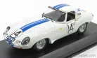 JAGUAR  E-TYPE N 14 24h LE MANS 1963 HANSGEN - PABST  WHITE BLUE