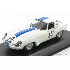   JAGUAR  E-TYPE N 14 24h LE MANS 1963 HANSGEN - PABST  WHITE BLUE