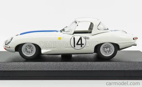 JAGUAR  E-TYPE N 14 24h LE MANS 1963 HANSGEN - PABST  WHITE BLUE