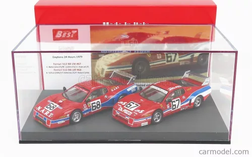FERRARI  SET 2X 512BB LM TEAM JMS POZZI RACING N 67 24h DAYTONA 1979 C.B.LENA - M.LECLERE - J.C.ANDRUET + 512BB LM TEAM N.A.R.T. N 68 24h DAYTONA 1979 B.TULLIS - J.P.DELAUNAY - P.BEDARD