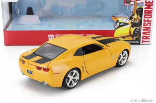 CHEVROLET  CAMARO COUPE 2006 - BUMBLEBEE TRANSFORMERS V L'ULTIMO CAVALIERE - WITH METAL COIN  YELLOW BLACK