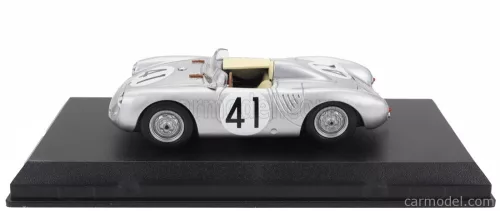 PORSCHE  550RS SPIDER TEAM PORSCHE K.G. N 41 12h SEBRING 1958 HARRY SCHELL - WOLFANG SEIDEL  SILVER