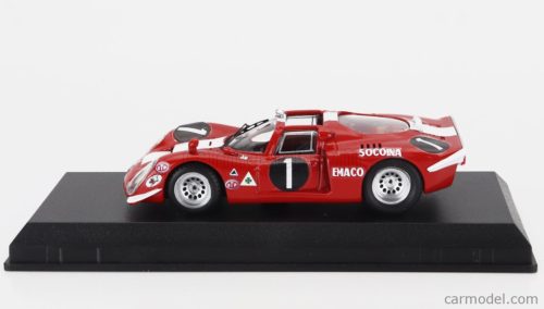 ALFA ROMEO  33.2 N 1 WINNER 6h NOVA LISBOA 1970 ANTONIO PEIXIHNO - VAN ROOYEN  RED WHITE