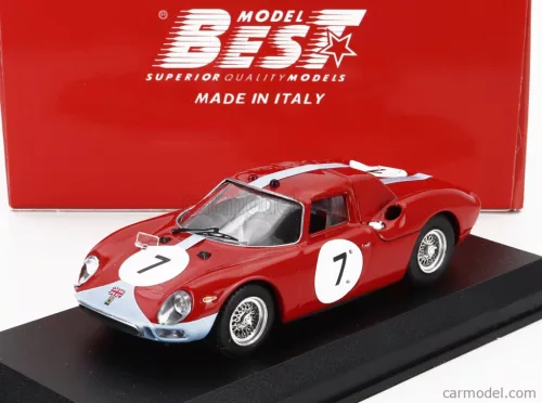 FERRARI  250LM 3.3L V12 N 7 WINNER 12h REIMS 1964 GRAHAM HILL - JOACHIM BONNIER  RED BLUE