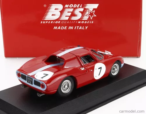 FERRARI  250LM 3.3L V12 N 7 WINNER 12h REIMS 1964 GRAHAM HILL - JOACHIM BONNIER  RED BLUE