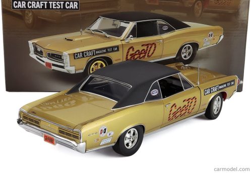 PONTIAC  GTO COUPE CAR CRAFT TEST 1966  GOLD BLACK