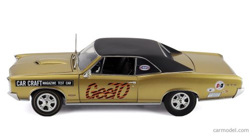 PONTIAC  GTO COUPE CAR CRAFT TEST 1966  GOLD BLACK