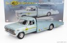FORD USA  F-350 TRUCK RAMP CAR TRANSPORTER MALCO GASSER 1970  LIGH BLUE MET