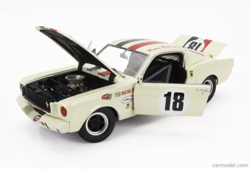 FORD USA  MUSTANG SHELBY GT350R TEAM PRO RACING OIL N 18 RACING 1965  WHITE RED