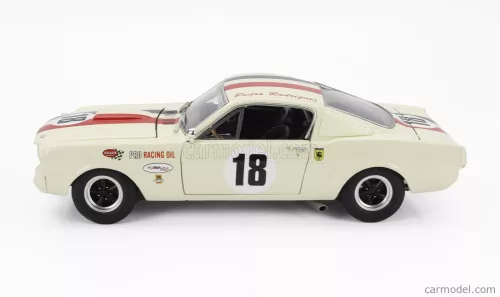 FORD USA  MUSTANG SHELBY GT350R TEAM PRO RACING OIL N 18 RACING 1965  WHITE RED