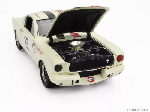 FORD USA  MUSTANG SHELBY GT350R TEAM PRO RACING OIL N 18 RACING 1965  WHITE RED