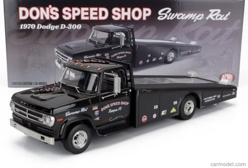 DODGE  D-300 TRUCK RAMP CAR TRANSPORTER DON'S SPEED SHOP 1970  BLACK