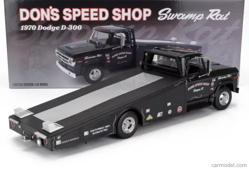DODGE  D-300 TRUCK RAMP CAR TRANSPORTER DON'S SPEED SHOP 1970  BLACK