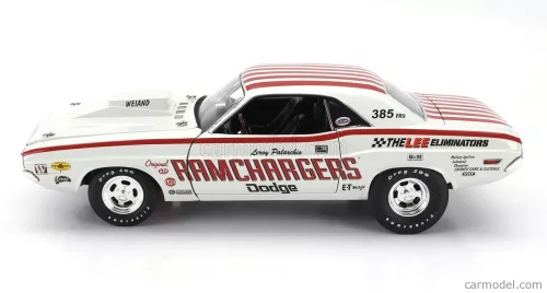 DODGE  CHALLENGER HEMI COUPE ROD SHOP PRO STOCK N 333 RACING 1971 MIKE FONS  WHITE RED BLUE