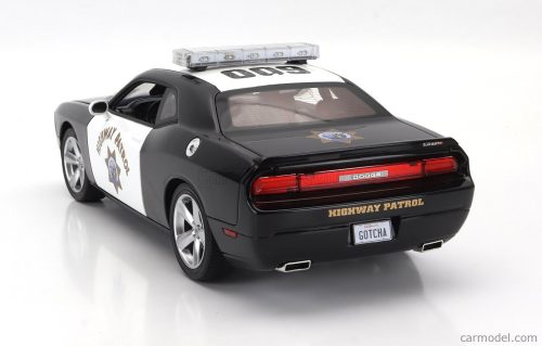 DODGE  CHALLENGER SRT8 COUPE POLICE HIGHWAY PATROL 2009  BLACK WHITE