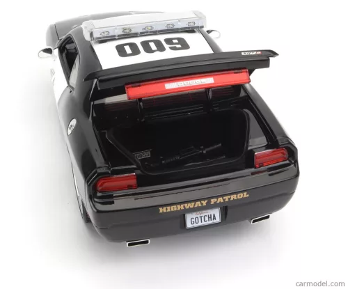 DODGE  CHALLENGER SRT8 COUPE POLICE HIGHWAY PATROL 2009  BLACK WHITE