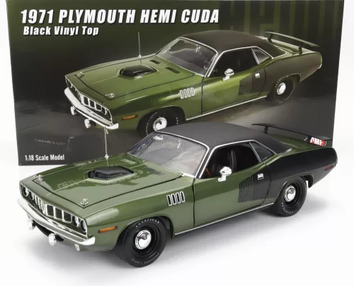 PLYMOUTH - CUDA HEMI COUPE BLACK ROOF 1971