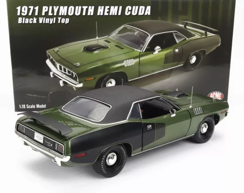 PLYMOUTH - CUDA HEMI COUPE BLACK ROOF 1971