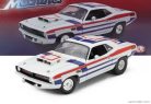 PLYMOUTH  HEMI CUDA COUPE 1970  WHITE RED BLUE