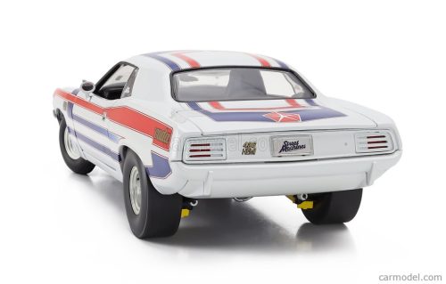 PLYMOUTH  HEMI CUDA COUPE 1970  WHITE RED BLUE