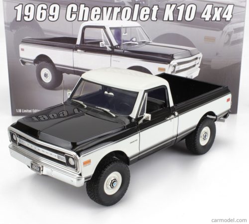 CHEVROLET  K-10 PICK-UP 4x4 1969  WHITE BLACK