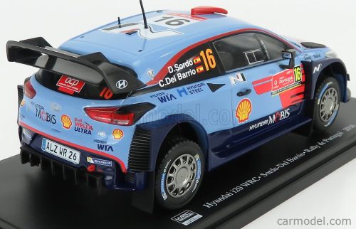 HYUNDAI  i20 WRC N 16 RALLY PORTUGAL 2018 DANI SORDO - CARLOS DEL BARIO  2 TONE BLUE RED