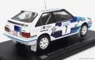MAZDA  323 4WD N 7 WINNER RALLY SWEDISH 1989 I.CARLSSON - P.CARLSSON  WHITE LIGHT BLUE