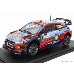   HYUNDAI  i20 COUPE WRC N 6 WINNER RALLY SARDINIA ITALY 2019 DANI SORDO - CARLOS DEL BARIO  LIGHT BLUE RED BLACK