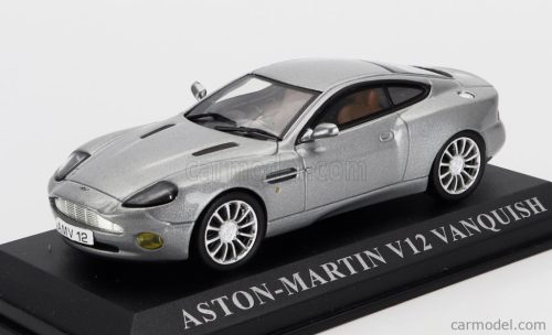 ASTON MARTIN  VANQUISH V12 COUPE 2003 - CON VETRINA - WITH SHOWCASE  SILVER