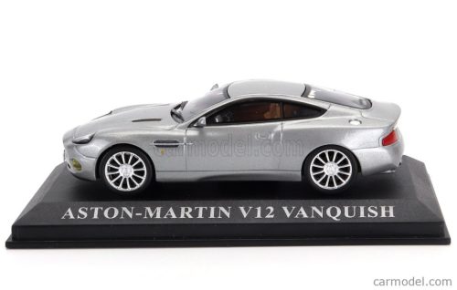 ASTON MARTIN  VANQUISH V12 COUPE 2003 - CON VETRINA - WITH SHOWCASE  SILVER