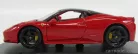 FERRARI  458 ITALIA 8C 2009 - CON VETRINA - WITH SHOWCASE  RED BLACK