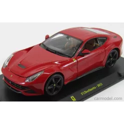   FERRARI  F12 BERLINETTA 2012 - CON VETRINA - WITH SHOWCASE  RED