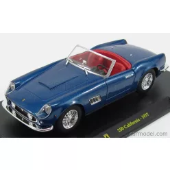   FERRARI  250 CALIFORNIA SPIDER 1957 - CON VETRINA - WITH SHOWCASE  BLUE MET