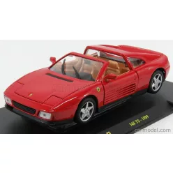   FERRARI  348TS SPIDER 1989 - CON VETRINA - WITH SHOWCASE  RED