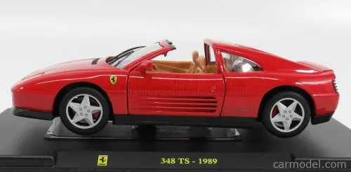 FERRARI  348TS SPIDER 1989 - CON VETRINA - WITH SHOWCASE  RED