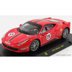   FERRARI  458 CHALLENGE N 5 2010 - CON VETRINA - WITH SHOWCASE  RED
