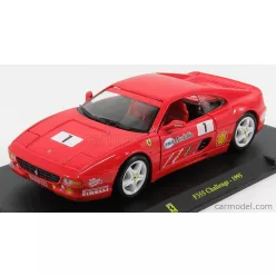   FERRARI  F355 CHALLENGE N 1 1995 - CON VETRINA - WITH SHOWCASE  RED
