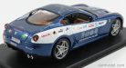 FERRARI  599 GTB FIORANO - PANAMERICANA 20.000 Km 2006 - CON VETRINA - WITH SHOWCASE  BLUE