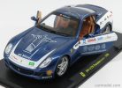 FERRARI  599 GTB FIORANO - PANAMERICANA 20.000 Km 2006 - CON VETRINA - WITH SHOWCASE  BLUE
