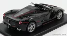 FERRARI  LAFERRARI APERTA SPIDER 2016 - CON VETRINA - WITH SHOWCASE  BLACK MET