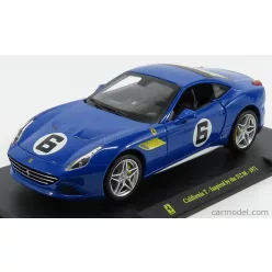   FERRARI  CALIFORNIA T N 6 1971 - INSPIRED BY THE 512M - CON VETRINA - WITH SHOWCASE  BLUE