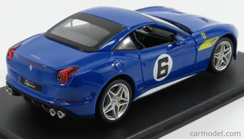 FERRARI  CALIFORNIA T N 6 1971 - INSPIRED BY THE 512M - CON VETRINA - WITH SHOWCASE  BLUE