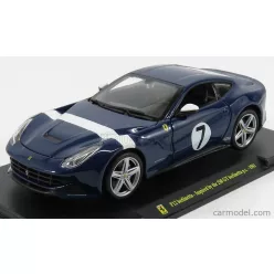   FERRARI  F12 BERLINETTA N 7 2012 - INSPIRED BY THE 250 GT BERLINETTA - CON VETRINA - WITH SHOWCASE  BLUE WHITE