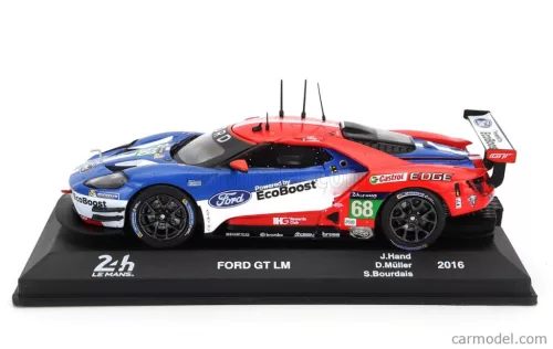 FORD USA  GT 3.5L TURBO V6 TEAM FORD CHIP GANASSI USA LHD N 68 WINNER LMGTE PRO CLASS 24h LE MANS 2016 JOEY HAND - DIRK MULLER - SEBASTIEN BOURDAIS  BLUE RED WHITE
