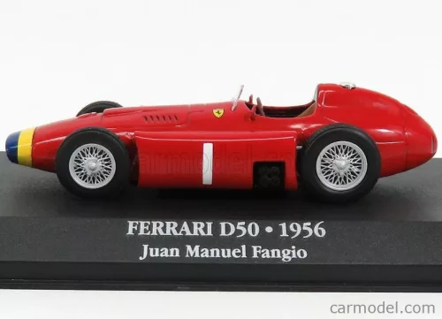 FERRARI  F1  D50 LONG NOSE N 1 JUAN MANUEL FANGIO SEASON 1956 WORLD CHAMPION  RED