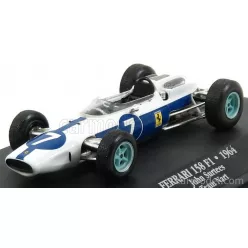   FERRARI  F1  158 TEAM N.A.R.T. NORTH AMERICAN RACING N 7 TEAM WORLD CHAMPION SEASON 1964 JOHN SURTEES  WHITE BLUE